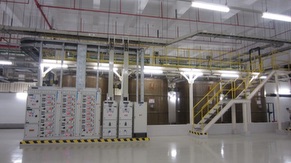 Acid Waste Neutralized (AWN) system: Adjustment tanks and Sampling tank)