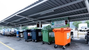 Drive Thru Recycling Station