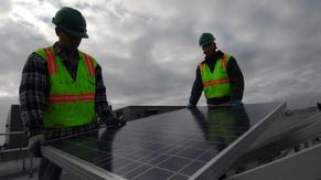 Solar panels generate some electricity for Intel’s Oregon campuses and serve as covered parking at Ronler Acres.